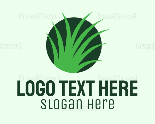 Eco Lawn Grass Logo