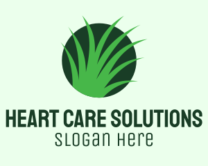 Eco Lawn Grass logo design