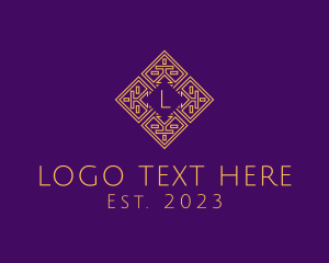 Gold And Purple - Intricate Relic Interior Design logo design
