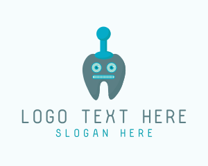 Doctor - Dental Tooth Robot logo design