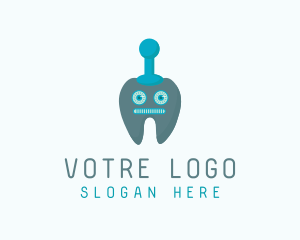 Oral Care - Dental Tooth Robot logo design