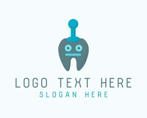 Tooth - Dental Tooth Robot logo design