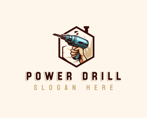 Drill - Handyman Drill Renovation logo design