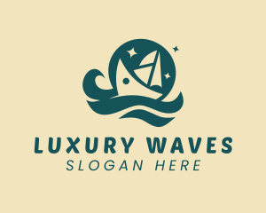 Ocean Yacht Cruise logo design