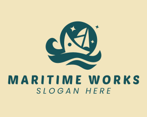 Ocean Yacht Cruise logo design