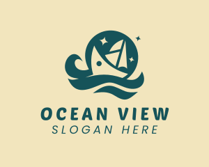 Ocean Yacht Cruise logo design