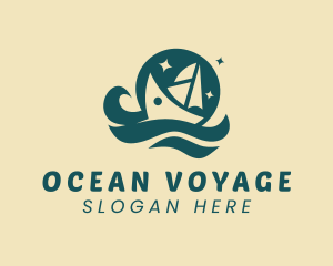 Ocean Yacht Cruise logo design