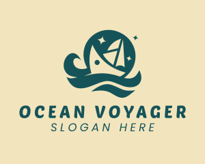 Ocean Yacht Cruise logo design