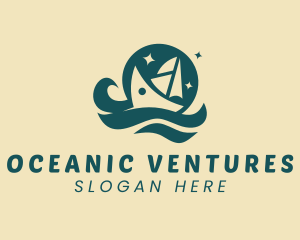 Ocean Yacht Cruise logo design