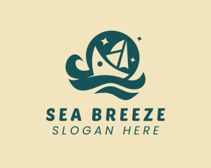 Ocean Yacht Cruise logo design