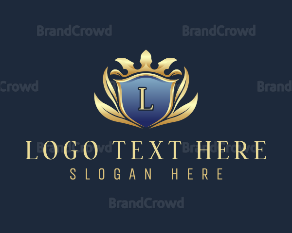 Elegant Crown Crest Logo