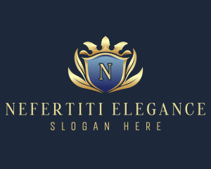 Elegant Crown Crest logo design