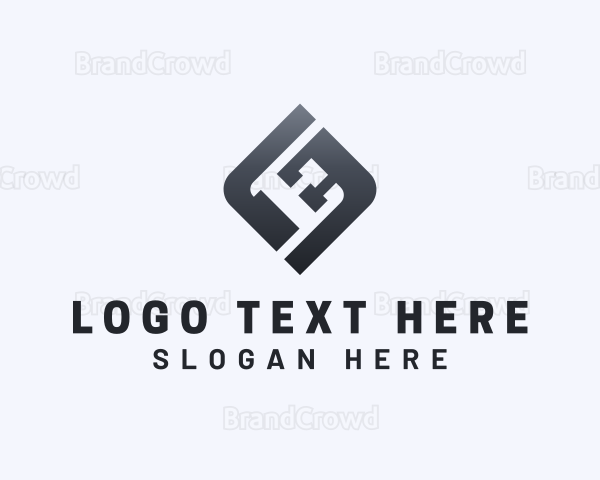 Geometry Marketing Letter E Logo