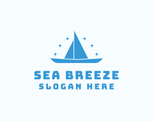 Star Sailboat Adventure logo design