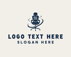 Ergonomic Office Chair Furniture logo design