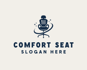 Ergonomic Office Chair Furniture logo design