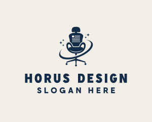 Ergonomic Office Chair Furniture logo design