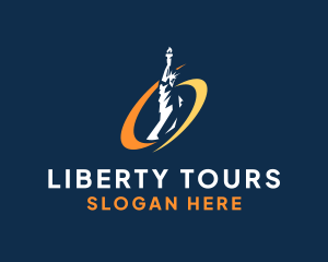 Statue Of Liberty - New York Lady Liberty logo design