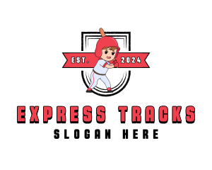 Kid Baseball Training logo design