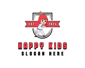 Kid Baseball Training logo design