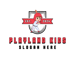 Kid Baseball Training logo design