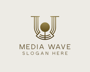 Broadcasting - Podcast Mic Broadcasting logo design