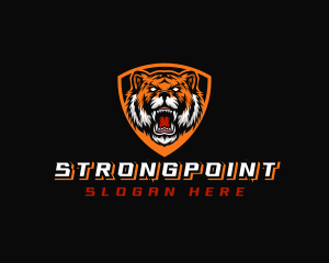 Wild Tiger Shield Logo