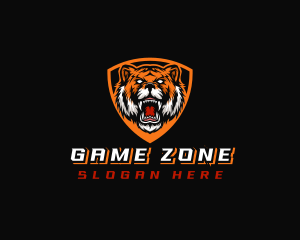 Wild Tiger Shield logo design