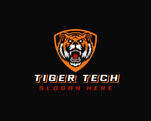 Wild Tiger Shield logo design