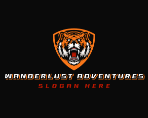 Icon - Wild Tiger Shield logo design