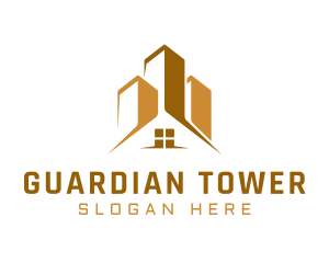 Gold House Building  logo design