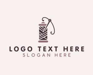 Knitting - Tailor Needle Spool logo design