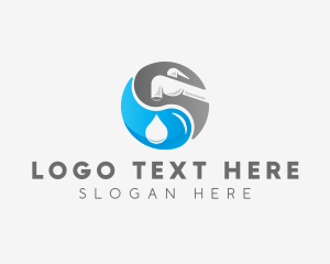 Tradesman - Plumber Pipe Faucet logo design