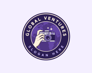 World - World Camera Photographer logo design