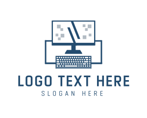 Programming - Computer Monitor Programming logo design