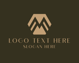 Business Investment Letter M logo design