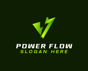 Energy Power Arrow logo design