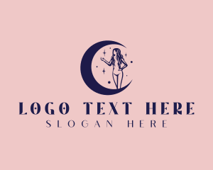 Therapy - Sexy Woman Moon logo design