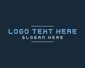 Technology - Blue Stencil Technology logo design