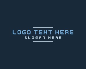 Corporation - Blue Stencil Technology logo design