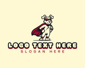 Vet - Superhero Canine Pet logo design