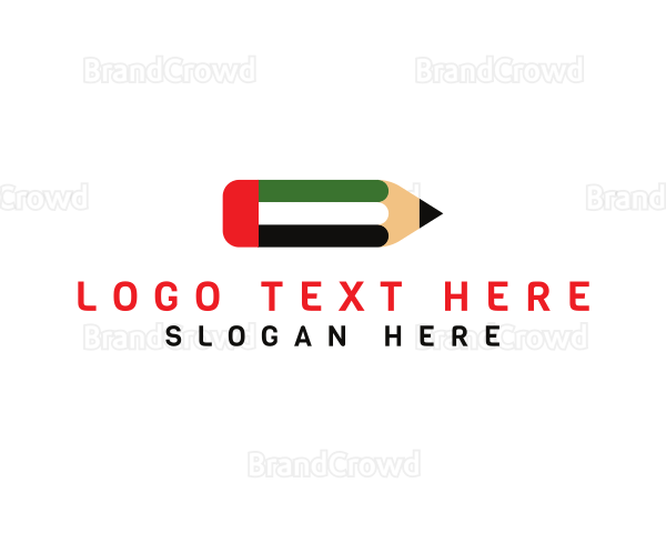 United Arab Emirates Pencil Logo