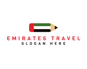 Emirates - United Arab Emirates Pencil logo design