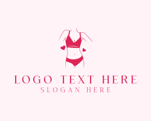 Sexy - Bikini Lingerie Fashion logo design