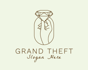 Diamond Jewelry Hand Logo