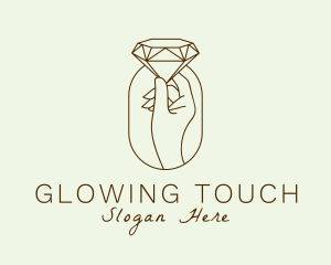 Moisturizer - Diamond Jewelry Hand logo design