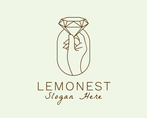 Jewellery - Diamond Jewelry Hand logo design