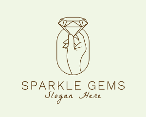 Jewelry - Diamond Jewelry Hand logo design