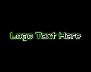 Racing - Automotive Green Glow logo design