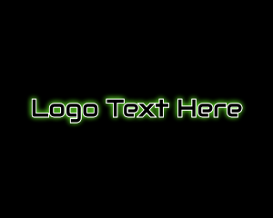Music - Automotive Green Glow logo design